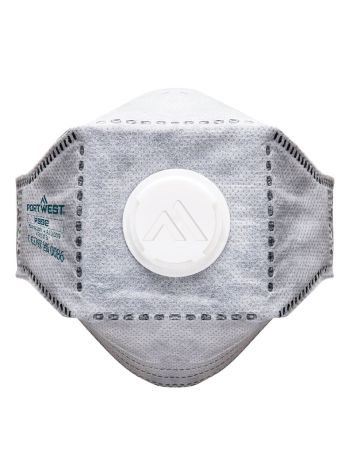 EAGLE FFP3 Valved Carbon Fold Flat Respirator (Pk10), , R, White
