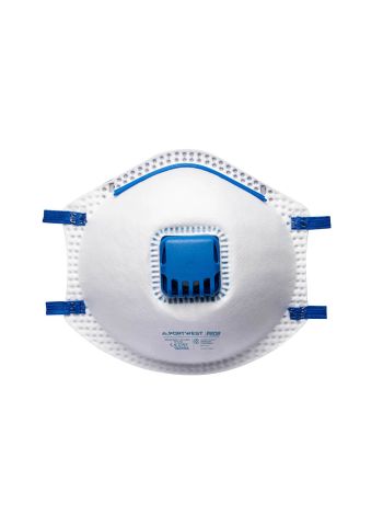 FFP2 Valved Respirator - Blister Pack(Pk3), , R, White